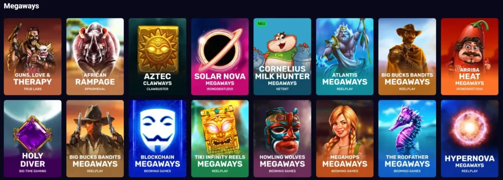 Megaways und Crash Games bei Lucky 7even
