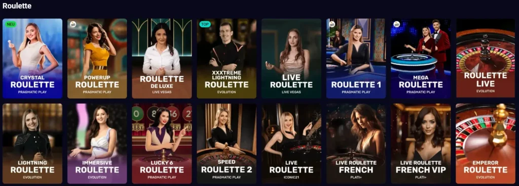Live Roulette Angebot im Lucky Seven Casino